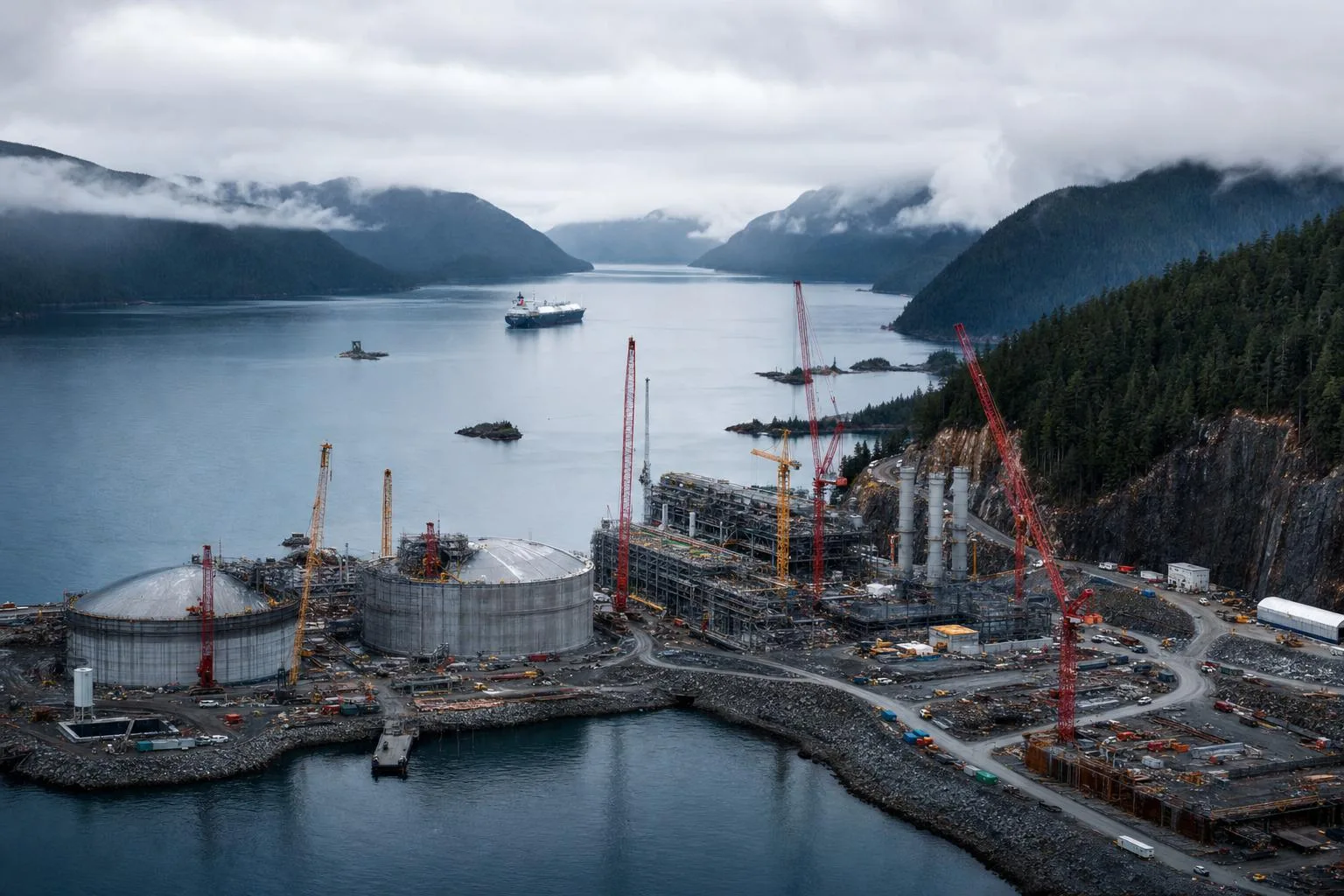 Ksi Lisims LNG terminal construcción Canadá suministro Alemania 2026