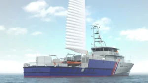 Construirán un buque patrullero con propulsión asistida por viento