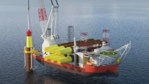 Cadeler celebra la botadura del buque Wind Ace en China