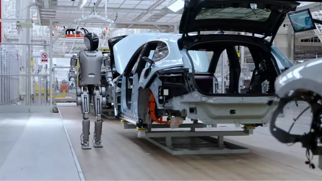 NIO implementa robots humanoides en cadena de montaje de vehículos eléctricos