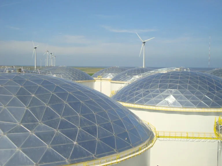 coteso Aluminum Dome Roof on Storage Tanks