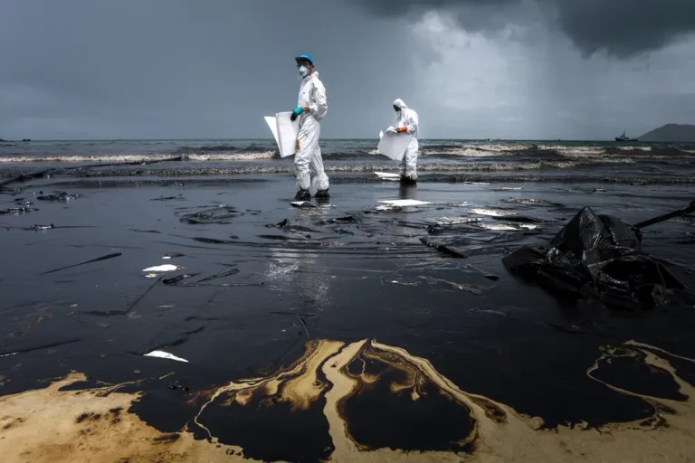 derrame de petróleo en Bahía Blanca