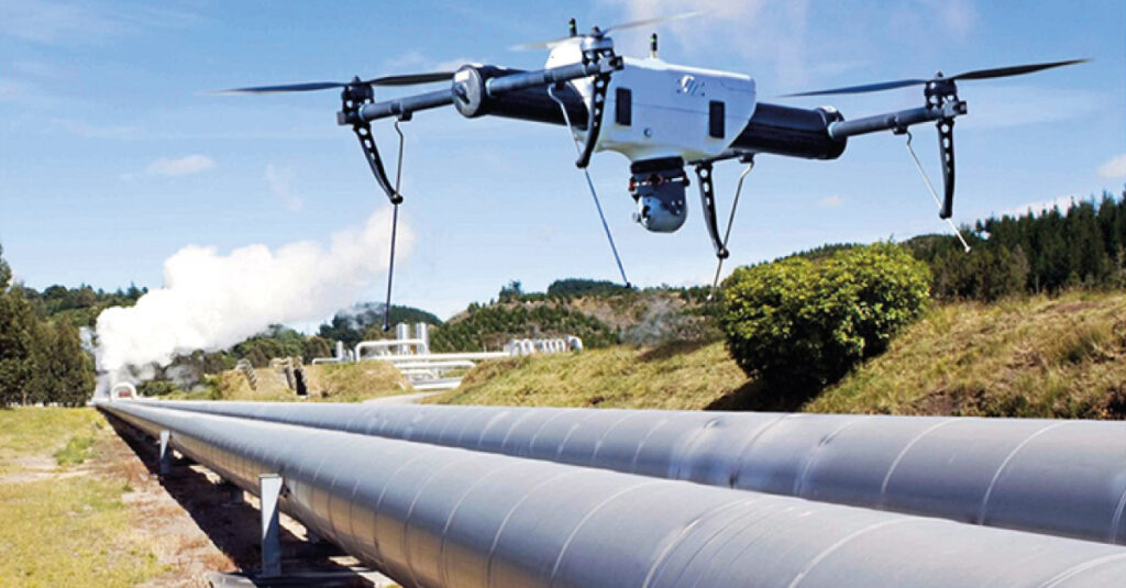 drones sector oil and gas