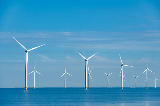 Parque de energía eólica marina en el Reino Unido