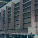 Estructura en construcción de la barcaza Enshore Advantage