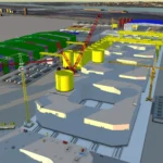 modelo de la fábrica de cimentaciones flotantes