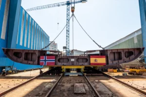 Freire Shipyard lays the keel for the aquaculture vessel Tauriko