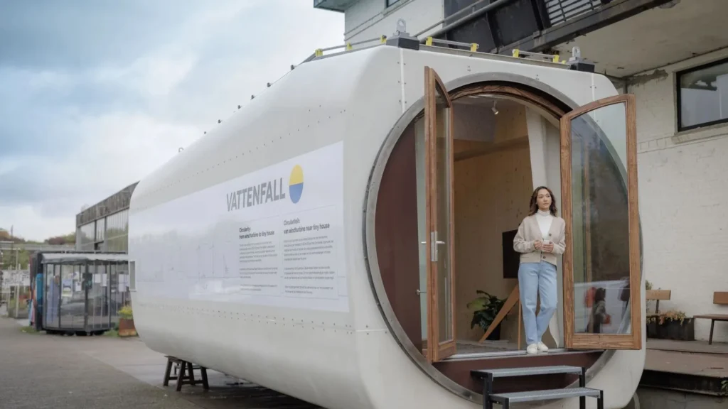 Una góndola de un aerogenerador de Vattenfall