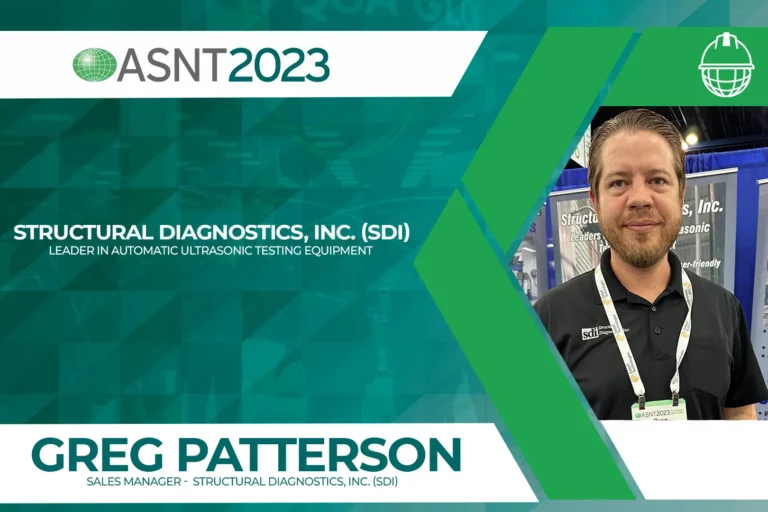 Greg Patterson, Sales Manager - Structural Diagnostics Inc. At ASNT 2023