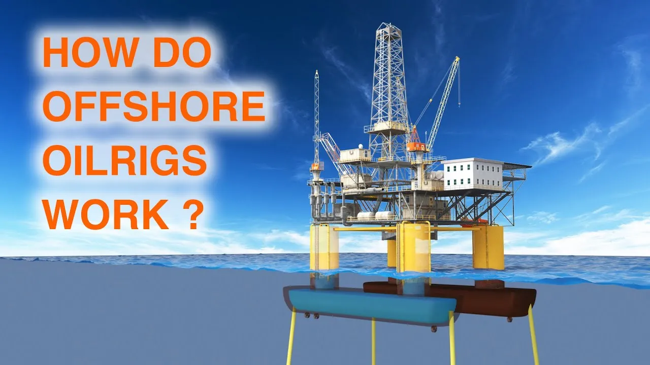 how offshore oilrigs work float and extract oil