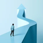 Visual metaphor of career corrosion prevention