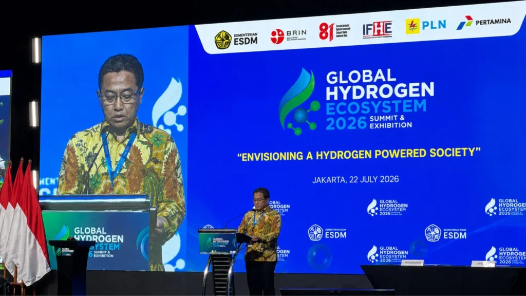 Corredor de hidrógeno verde presentado durante el Global Hydrogen Ecosystem Summit 2026 en Yakarta, Indonesia.