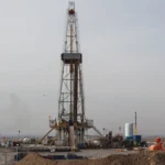 Plataforma de perforación en proyecto de gas en África Occidental