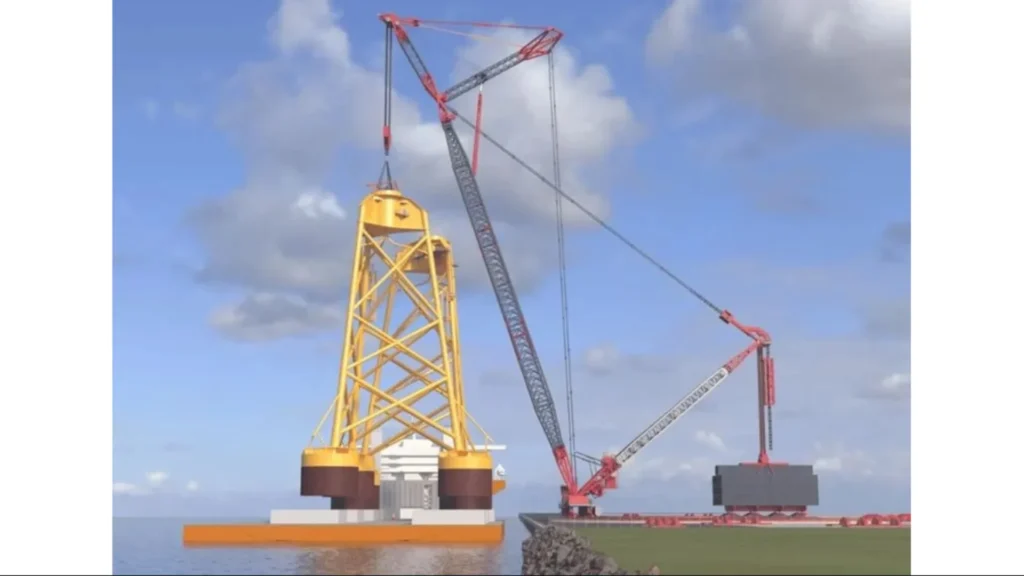 Mammoet-Giant en operaciones para el parque eólico Greater Changhua