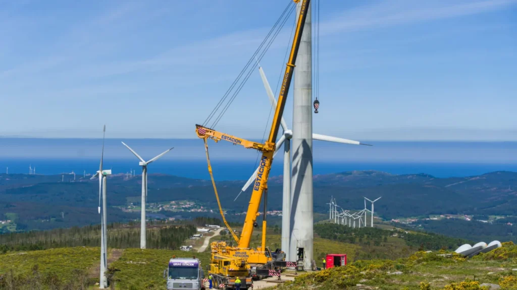 Naturgy modernizes Somozas wind farm using only 9 turbines