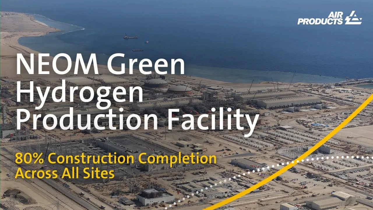 neom green hydrogen production facility air products 1