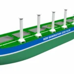 Buque Newcastlemax de Vale equipado con tecnología WinGD y motores marinos propulsados por etanol para transporte oceánico de mineral.