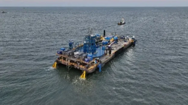 barcaza para cables submarinos en Estados Unidos