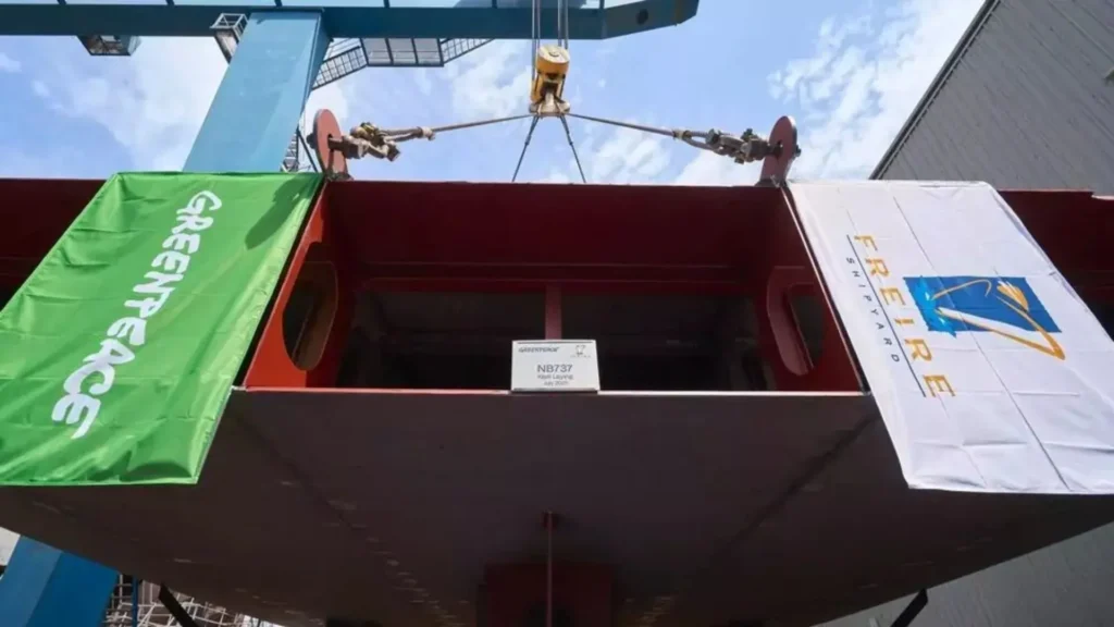 Construction begins on Greenpeace International’s new green sailing ship