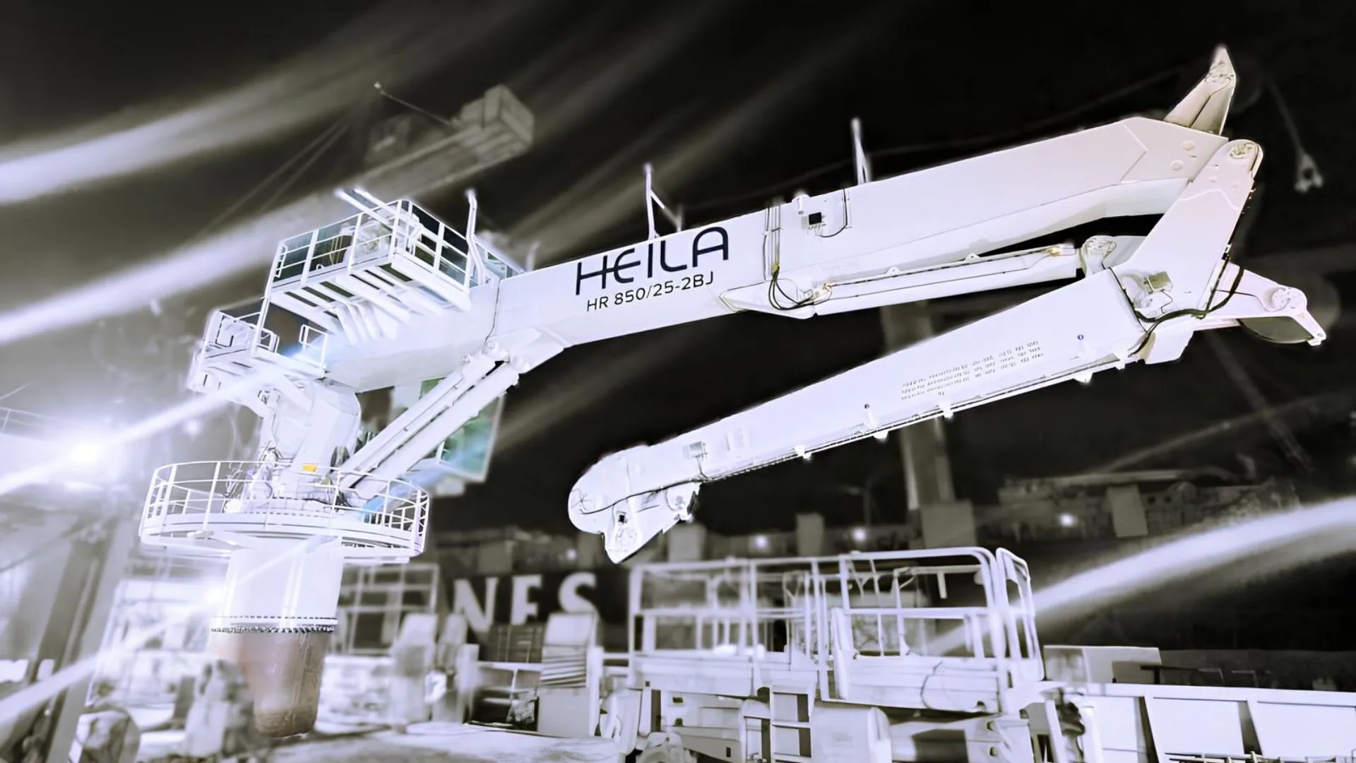 Grúa AHC Heila Cranes instalada en el OSV Genesis