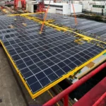 BlueNewables lanza la plataforma solar flotante marina Paiporta, equipada con paneles fotovoltaicos para validar la tecnología PV-bos en entornos offshore.