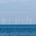 Parque eólico marino asociado al proyecto de TEPCO frente a Choshi, Japón.