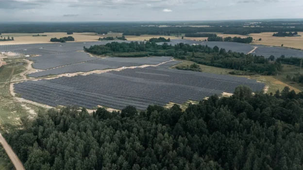 primer parque solar en Letonia de la compañlia