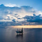 Plataforma de perforación offshore relacionada con las operaciones de la Noble Intrepid en Noruega.