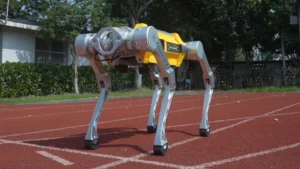 Un robot cuadrúpedo recorre 100 metros en menos de 17 segundos