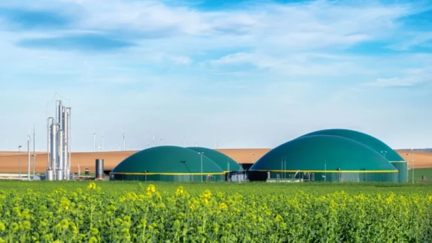 imagen referencial de la planta de biogás Cobirgy