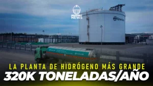 La planta de hidrógeno más grande, 320K toneladas/año