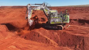 La primera excavadora eléctrica de la mina Christmas Creek entra en operación