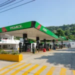 Estación de servicio Pemex en México