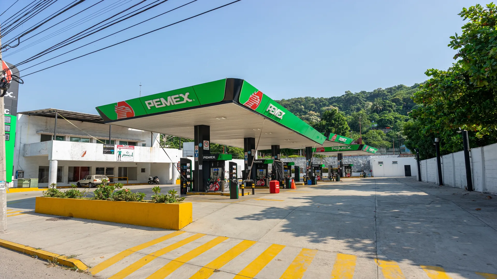 Estación de servicio Pemex en México