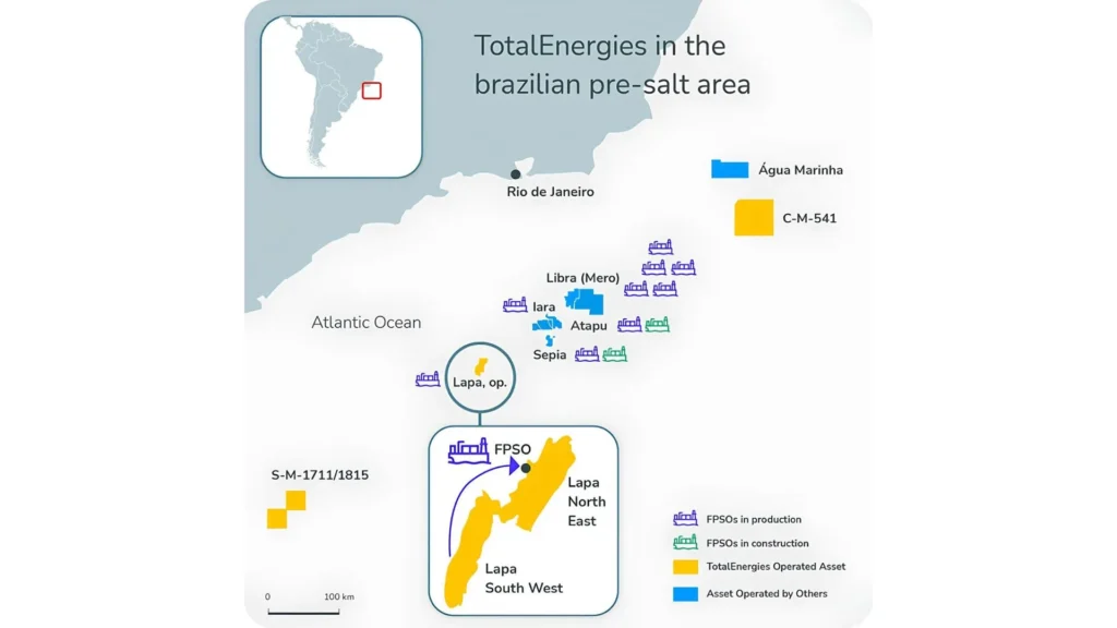 TotalEnergies activa el proyecto Lapa Suroeste frente a las costas de Brasil