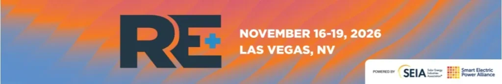 RE+ 2026 in Las Vegas: the big clean energy event in North America