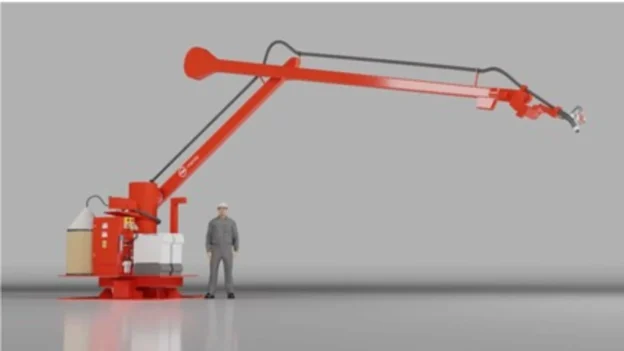 foto de frente del robot de soldadura Mantis™