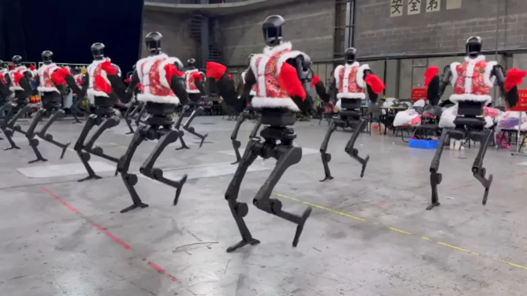 Los robots de Unitree se lucieron bailando una danza folclórica