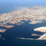 Vista aérea del puerto de Dakar