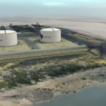 Vista aérea de la planta de Texas LNG