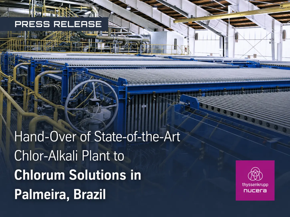 thyssenkrupp nucera puso en operación una planta modular de cloro-álcali en Brasil