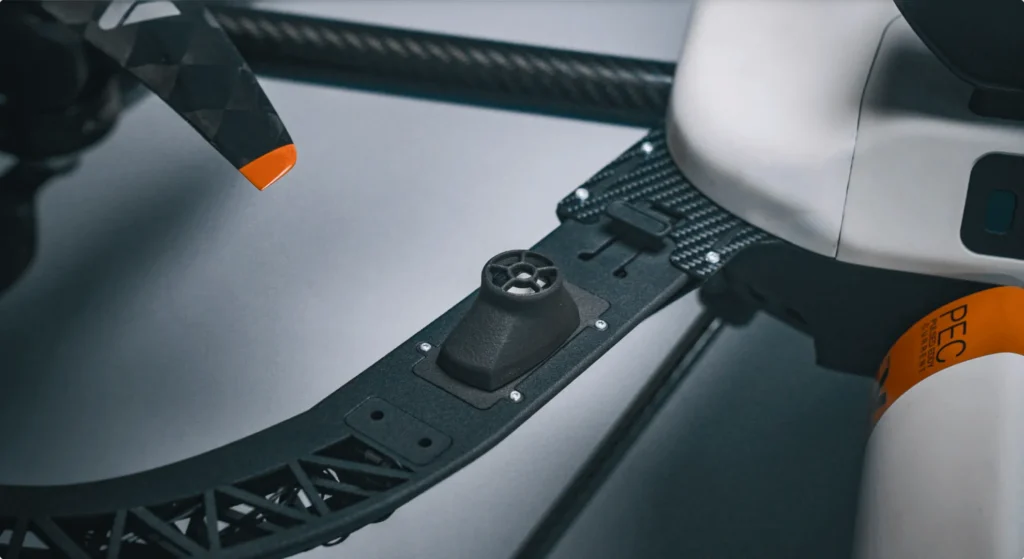 Sensor de detección de gases inflamables integrado en el dron Voliro T