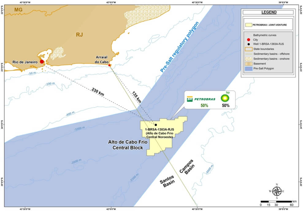 Petrobras discovers oil in the Campos Basin pre-salt