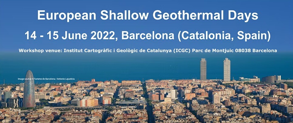 Registration is now open for the European Shallow Geothermal Days in Catalonia
