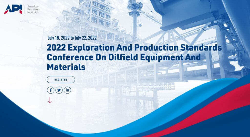 The conference of the American Petroleum Institute began