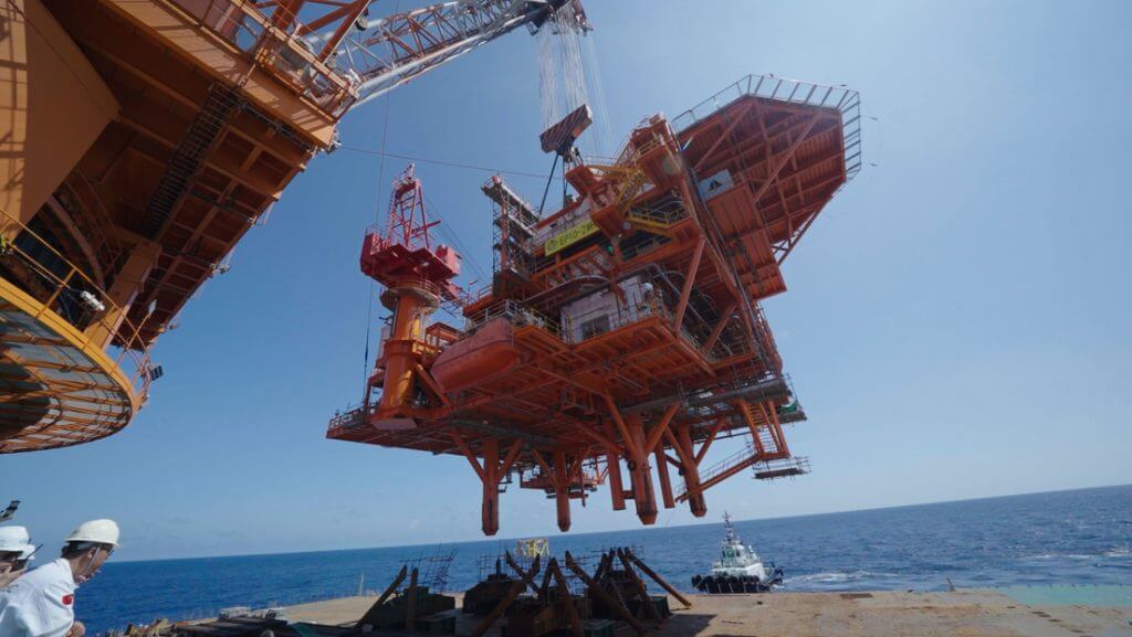 Chinese company CNOOC completed the construction of the first remotely operated oil platform