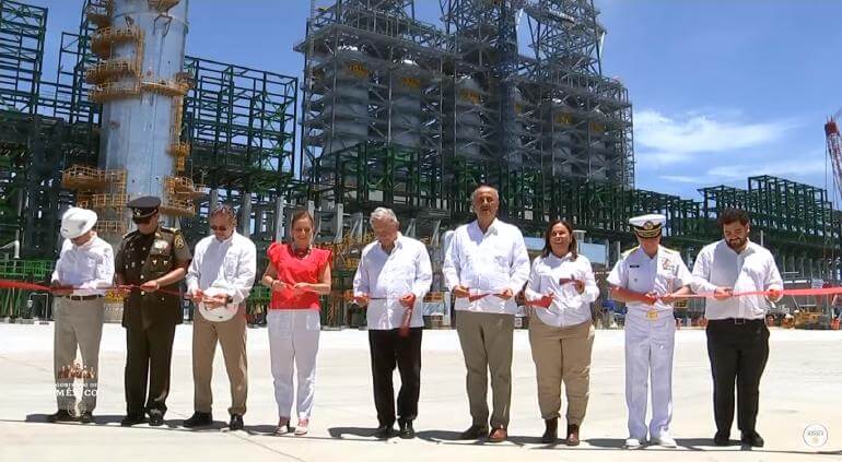 Inauguration of the first phase of the Dos Bocas Refinery in Mexico