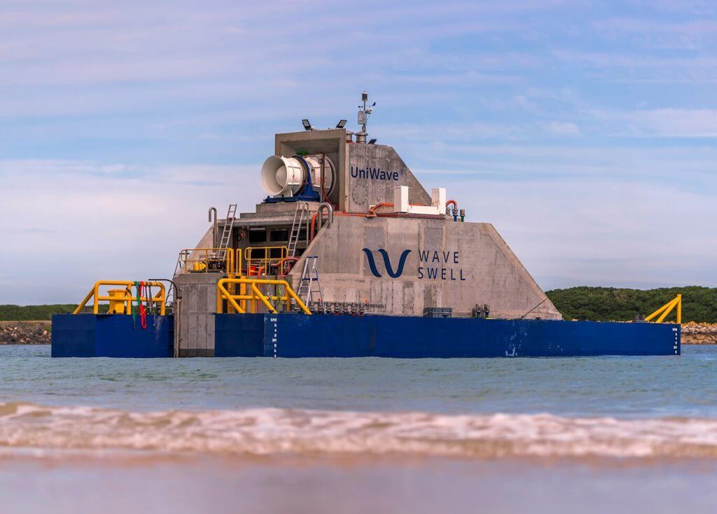 Wave Swell Energy generates wave energy with strong waves in Australia