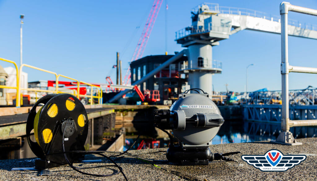 Robotic industrial inspection in maritime infrastructure applications