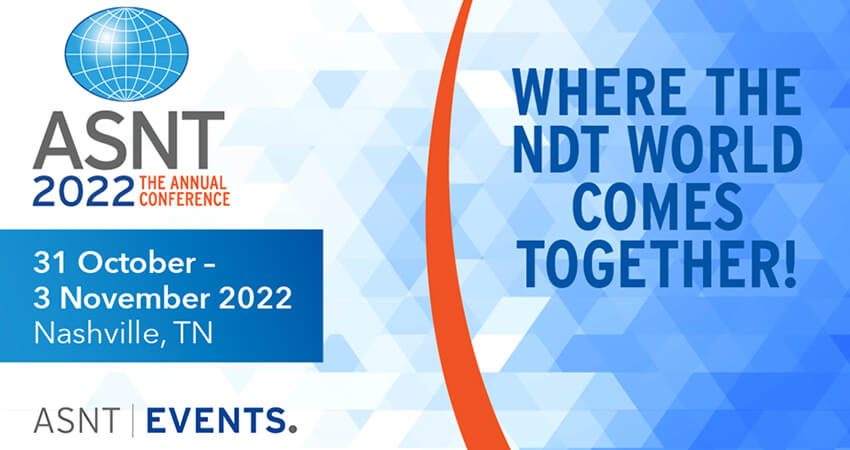 The ASNT 2022 Annual Conference is approaching and Inspenet will be present